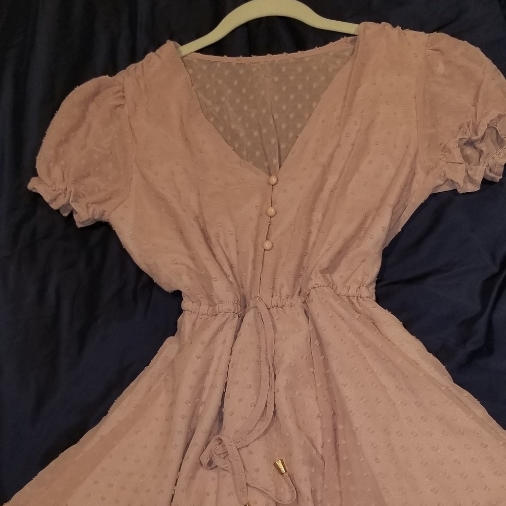 Drawstring Waist Solid Romper